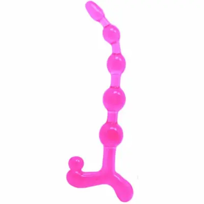 Bendy twist Analkulor, beads - Rosa