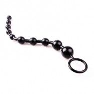 Black - Silicone Anal Beads- Skön anal sexleksak - Nu halva priset