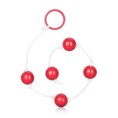 Calexotics Medium Anal Beads Red
