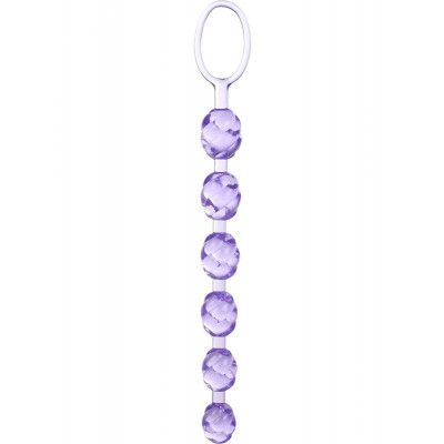 California Exotic: Swirl Pleasure Beads, lila