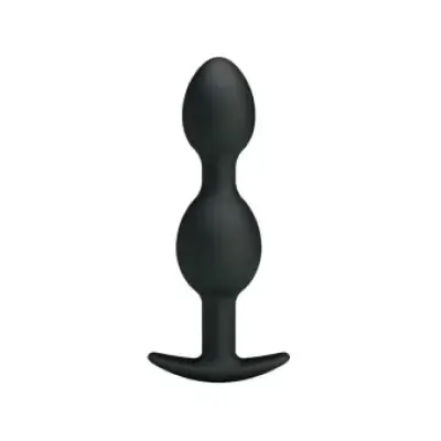 Pretty Love Silicone Anal Balls 12.5 Cm Black