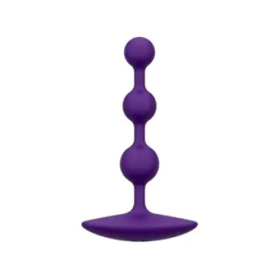 ROMP - AMP PURPLE FLEXIBLE SILICONE ANAL BEADS 12.5 CM PURPLE