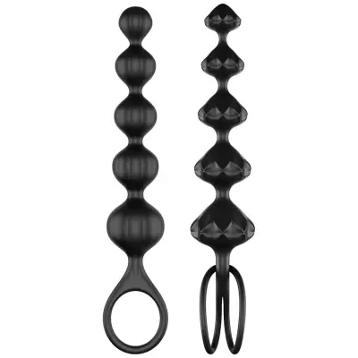 Satisfyer - Love Beads Soft Silicone Black