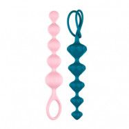 Satisfyer - Set of 2 Anal Beads, Colored