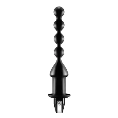 Silicone Buttbeads – vibrator, black