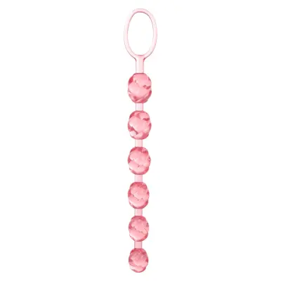 SWIRL PLEASURE BEADS PINK