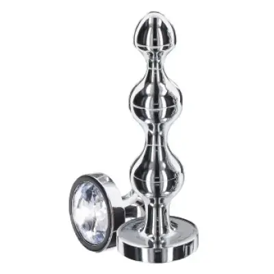 ToyJoy Diamond Star Beads Medium SILVER