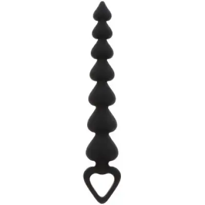 ToyJoy Heart Beads BLACK