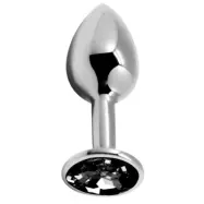 Alive BDSM Line Analplugg metall Large, Svart