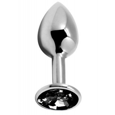 Alive BDSM Line Analplugg metall Large, Svart