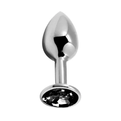 Alive BDSM Line Analplugg metall Medium, Svart