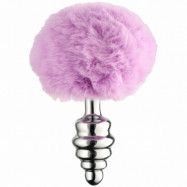 Alive BDSM Line Metal Purple Fluffy Twist Analplugg M