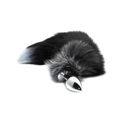 Alive: Black&White Fox Tail, M