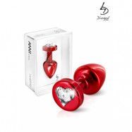 Anni by Diogol buttplug Heart Red 25 mm