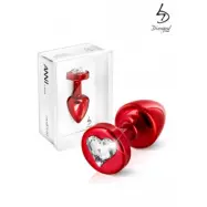 Anni by Diogol buttplug Heart Red 25 mm