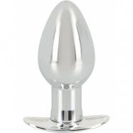 Anos: Metal Anchor Butt Plug with Vibration, large