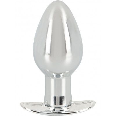 Anos: Metal Anchor Butt Plug with Vibration, large