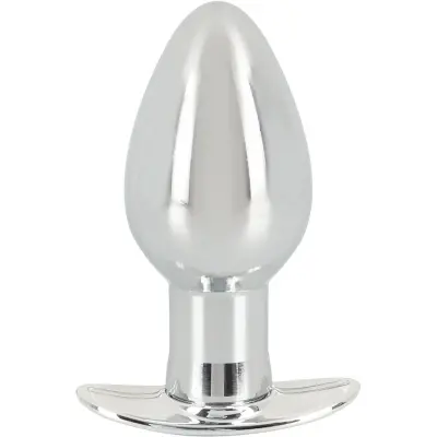 Anos: Metal Anchor Butt Plug with Vibration, large