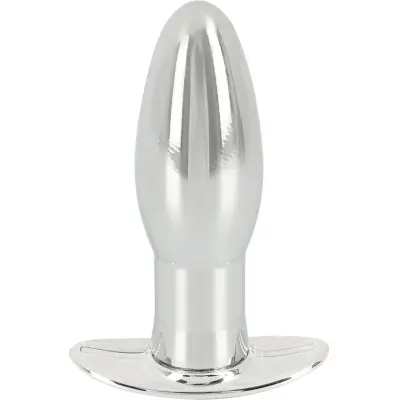 Anos: Metal Anchor Butt Plug with Vibration, medium