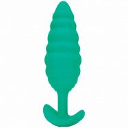 B-Vibe Twist Textur Vibrerande Analplugg - Green