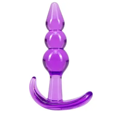 B Yours Triple Bead Anal Plug, Purple