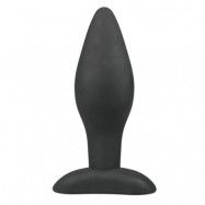 Black Silicone Buttplug