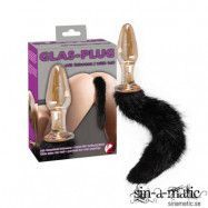 Black Tail - Glass Buttplug