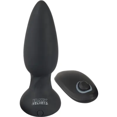 Black Velvets: Remote Controlled Rotating&Vibrating Plug