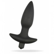 Black Vibrating Buttplug