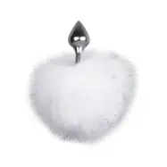 Bunny Tail Plug No. 1 Silver/White