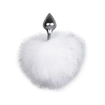 Bunny Tail Plug No. 1 Silver/White