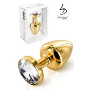 Buttplug Gold Crystal 25 mm