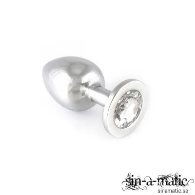 Buttplug - large med kristall