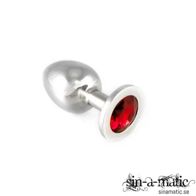 Buttplug - large med kristall