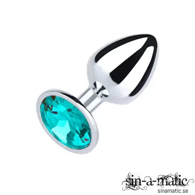 Buttplug, metall - small, ice blue