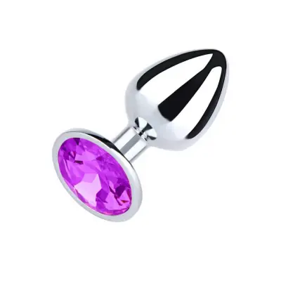 Buttplug, metall - small, purple