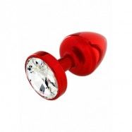 BUTTPLUG RED 30MM