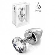 Buttplug Silver Crystal 25 mm