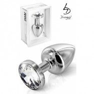 Buttplug Silver Crystal 35 mm