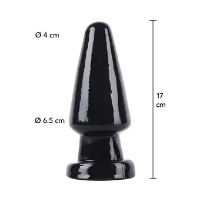 Hidden Desire Buttplug Cone Head Large 17 Cm Black