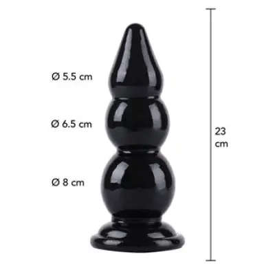 Hidden Desire Buttplug Balls 23 Cm Black