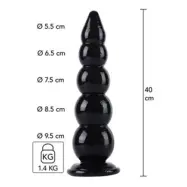 Hidden Desire Buttplug Balls 40 Cm Black