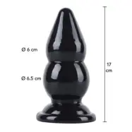 Hidden Desire Buttplug Balls Large 17 Cm Black