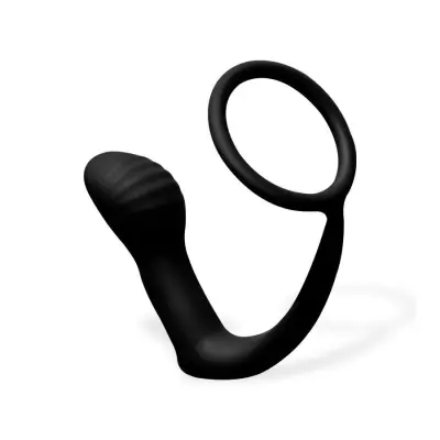 Carnelian Vibrating Anal Plug with Penis Ring