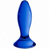 Chrystalino Follower Buttplug av Glas - Blue