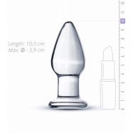 Clear Glass Buttplug