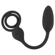 Cock And Ball Ring With A RC Butt Plug