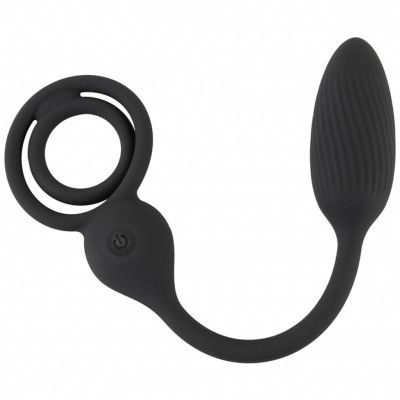 Rebel Cock Ring with Remote Control Anal Plug