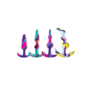 Colorful Silicone Butt Plug Training Set