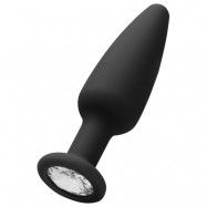 Cone Shaped Diamond Butt Plug Black